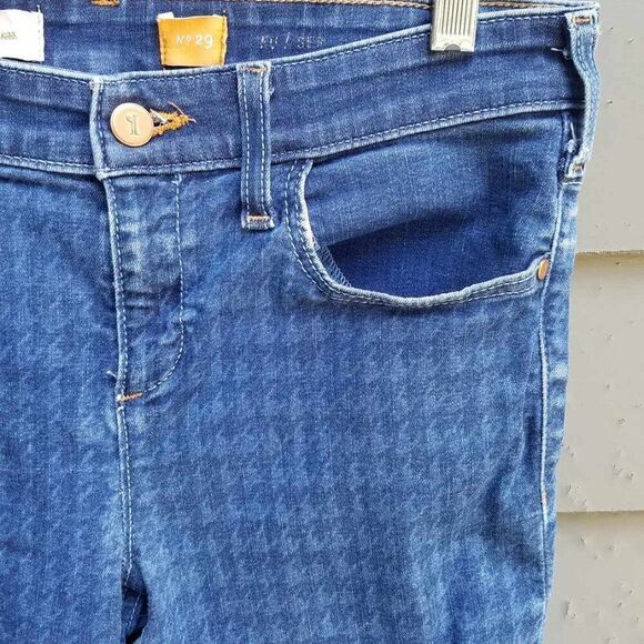 Pilcro and the Letterpress Anthropologie Houndstooth Print Jeans size 29 - Picture 6 of 11